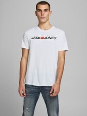 JACK & JONES Miesten T-paita 12137126*03, valkoinen hinta ja tiedot | Miesten T-paidat | hobbyhall.fi