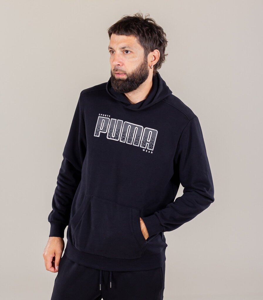 Puma Athletics miesten collegepaita 585760*01, musta hinta ja tiedot | Miesten puserot ja hupparit | hobbyhall.fi