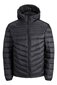 Jack & Jones miesten takki 80g 12211785*01, musta hinta ja tiedot | Miesten ulkoilutakit | hobbyhall.fi