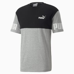 Puma miesten T-paita Colorblock 849801*04, musta/vaaleanharmaa hinta ja tiedot | Miesten T-paidat | hobbyhall.fi