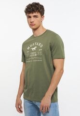 mustaang miesten t-paita 1012789*6352, oliivi hinta ja tiedot | Miesten T-paidat | hobbyhall.fi