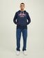 Jack & Jones miesten collegepaita 12211551*03, tummansininen hinta ja tiedot | Miesten puserot ja hupparit | hobbyhall.fi