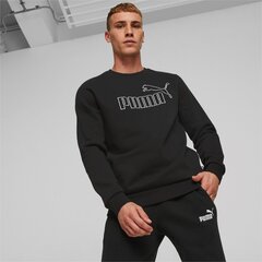 Puma miesten collegepaita 849885*01, musta hinta ja tiedot | Miesten kauluspaidat | hobbyhall.fi