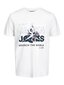 Jack & Jones miesten t-paita 12228391*03, valkoinen hinta ja tiedot | Miesten T-paidat | hobbyhall.fi