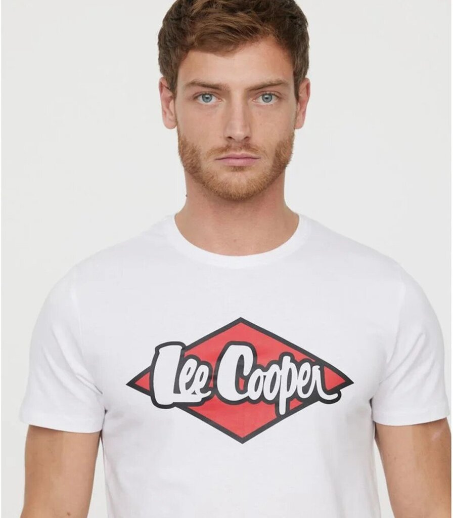 Lee Cooper miesten T-paita AZZIK*01, valkoinen hinta ja tiedot | Miesten T-paidat | hobbyhall.fi