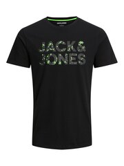 Jack & Jones miesten t-paita 12221930*01, musta hinta ja tiedot | Miesten T-paidat | hobbyhall.fi