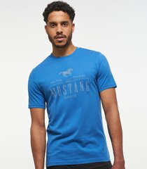 mustaang miesten t-paita 1013536*5234, sininen hinta ja tiedot | Miesten T-paidat | hobbyhall.fi