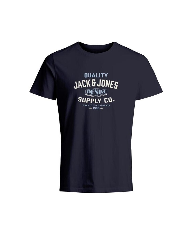 JACK & JONES miesten t-paita 12238935*03, tummansininen hinta ja tiedot | Miesten T-paidat | hobbyhall.fi