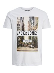 Jack & Jones miesten t-paita 12235230*03, valkoinen hinta ja tiedot | Miesten T-paidat | hobbyhall.fi