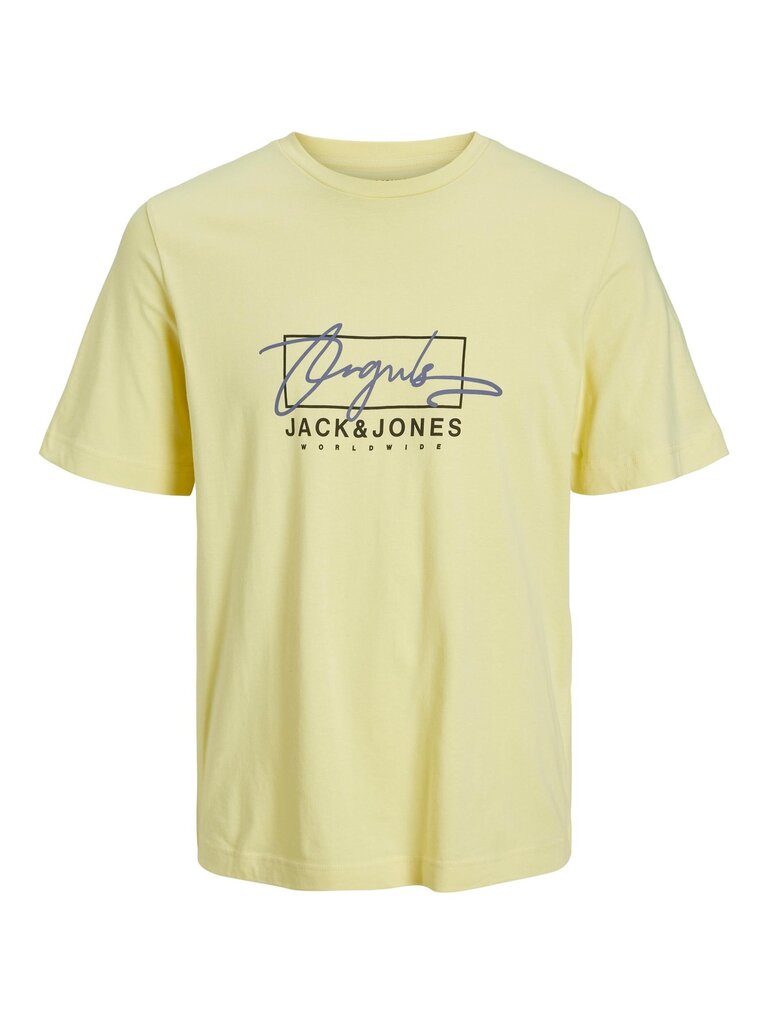 Jack & Jones miesten t-paita 12235487*02, keltainen hinta ja tiedot | Miesten T-paidat | hobbyhall.fi