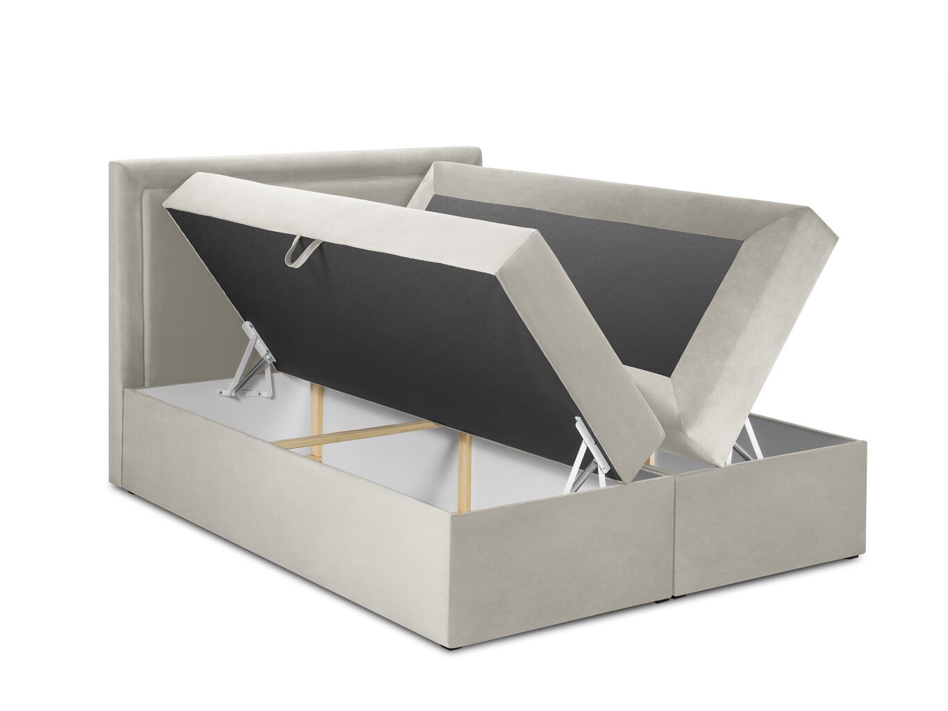 Mazzini Beds Yucca -sänkypaketti, 140 x 200 cm, beige hinta ja tiedot | Sängyt | hobbyhall.fi