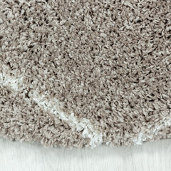 Matto Ayyildiz Shaggy Alvor Beige 3401, pyöreä, 120x120 cm hinta ja tiedot | Isot matot | hobbyhall.fi