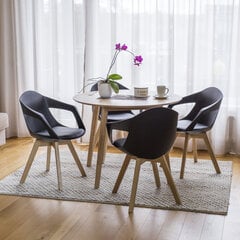 2 tuolin sarja Stuart, musta hinta ja tiedot | Ruokapöydän tuolit | hobbyhall.fi