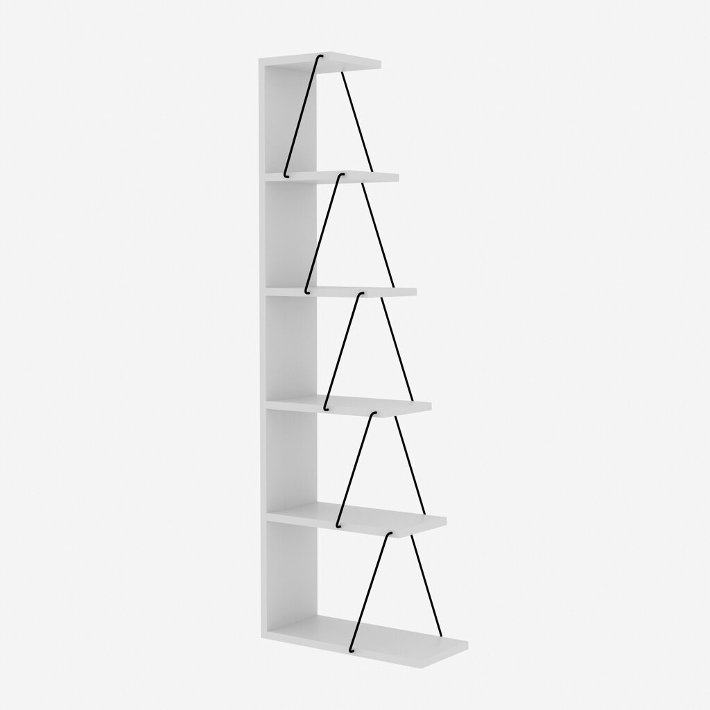 Hylly Kalune Design Bookshelf 854, valkoinen/musta hinta ja tiedot | Hyllyt | hobbyhall.fi
