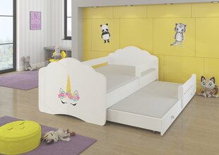 Lastensänky Casimo II Barrier Unicorn 160 x 80 cm + patja hinta ja tiedot | Lastensängyt | hobbyhall.fi