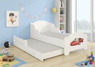 Lasten sänky Amadis II Red Car 160 x 80 + patja hinta ja tiedot | Lastensängyt | hobbyhall.fi