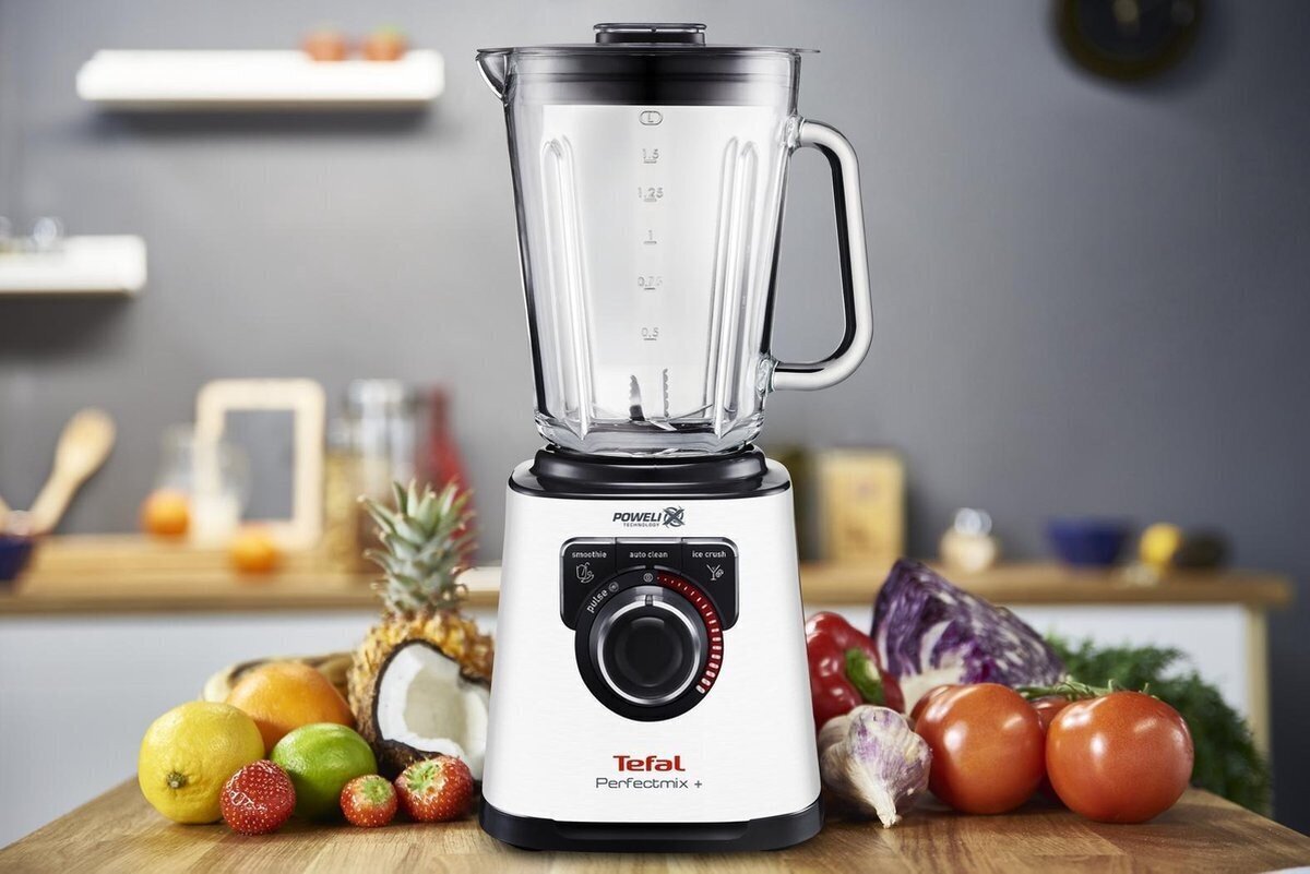 Tehosekoitin Tefal BL811D38, 1200 W, valkoinen hinta ja tiedot | Tehosekoittimet | hobbyhall.fi