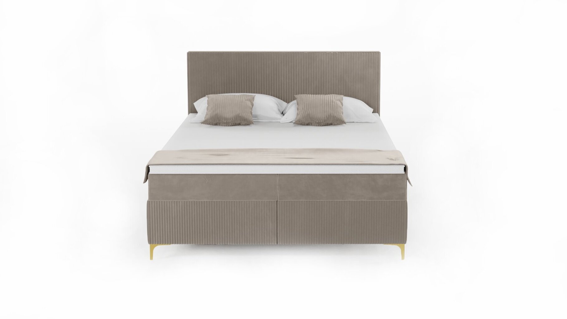 Mannermainen sänky Savani, 160x200 cm, ruskea hinta ja tiedot | Sängyt | hobbyhall.fi