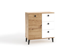 Lipasto ADRK Furniture CLE01, ruskea/valkoinen hinta ja tiedot | Lipastot | hobbyhall.fi
