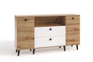 Lipasto ADRK Furniture CLE03, ruskea/valkoinen hinta ja tiedot | Lipastot | hobbyhall.fi
