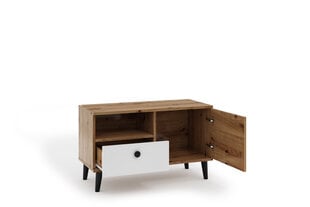 TV-taso ADRK Furniture CLE08, ruskea/valkoinen hinta ja tiedot | TV-tasot | hobbyhall.fi