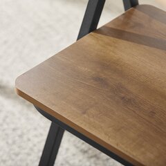 Tuoli SoBuy FST88-PF, ruskea/musta hinta ja tiedot | Ruokapöydän tuolit | hobbyhall.fi