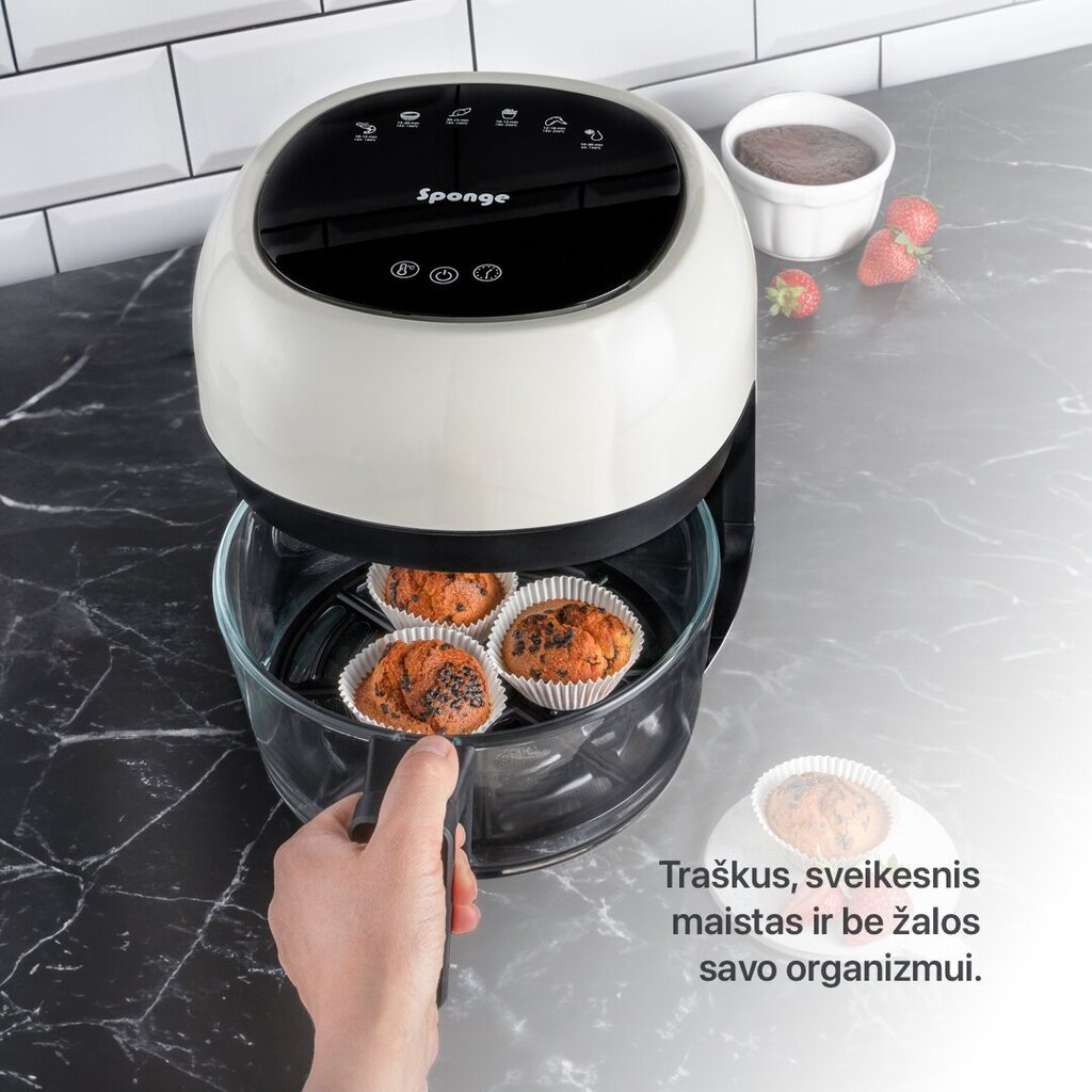 Sponge Air Fryer Glass hinta ja tiedot | Airfryerit ja friteerauskeittimet | hobbyhall.fi