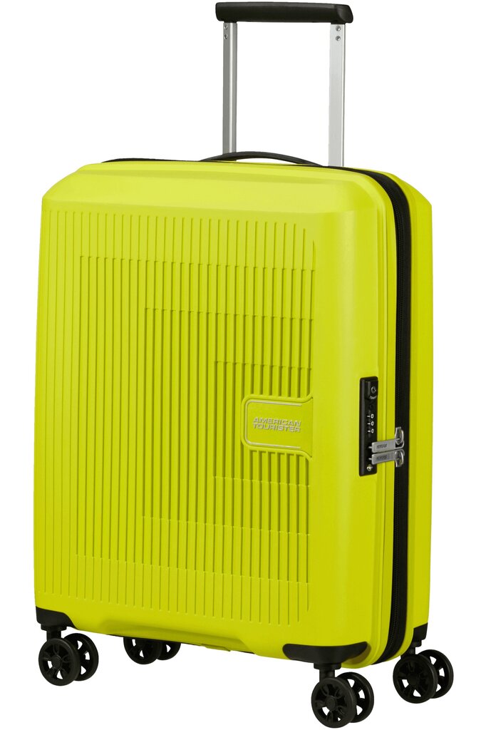 American Tourister iso matkalaukku Aerostep Spinner Light Lime L 77 cm, keltainen hinta ja tiedot | Matkalaukut ja -kassit | hobbyhall.fi