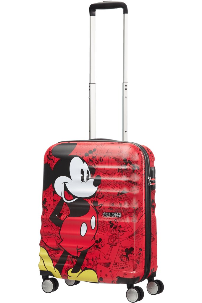 American Tourister lentolaukku Wavebreaker Spinner Disney Mickey Comics Red 55 cm, valkoinen hinta ja tiedot | Matkalaukut ja -kassit | hobbyhall.fi
