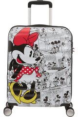 Pieni matkalaukku American Tourister Wavebreaker Spinner Disney Minnie Comics 55 cm, valkoinen hinta ja tiedot | American Tourister Lapset | hobbyhall.fi