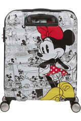 Pieni matkalaukku American Tourister Wavebreaker Spinner Disney Minnie Comics 55 cm, valkoinen hinta ja tiedot | Matkalaukut ja matkakassit | hobbyhall.fi