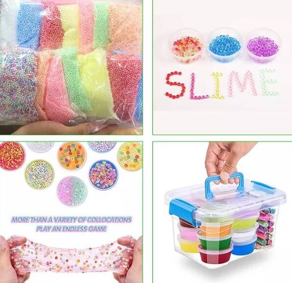 Slime Lab: 16 limaa + tarvikkeet hinta ja tiedot | Taide- ja askartelutarvikkeet | hobbyhall.fi