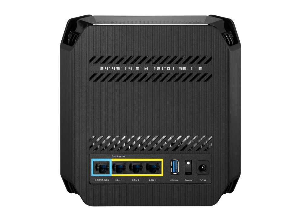 ASUS ROG Rapture GT6 AX10000 1 Pack Tri-Band Gaming Mesh WiFi-järjestelmä hinta ja tiedot | Reitittimet ja modeemit | hobbyhall.fi