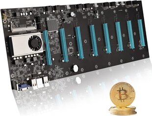 Mining-emolevy BTC-S37 PNGOS, DDR3 SODIMM 8 x PCIE 16X Graph Card, VGA + HDMI hinta ja tiedot | Emolevyt | hobbyhall.fi