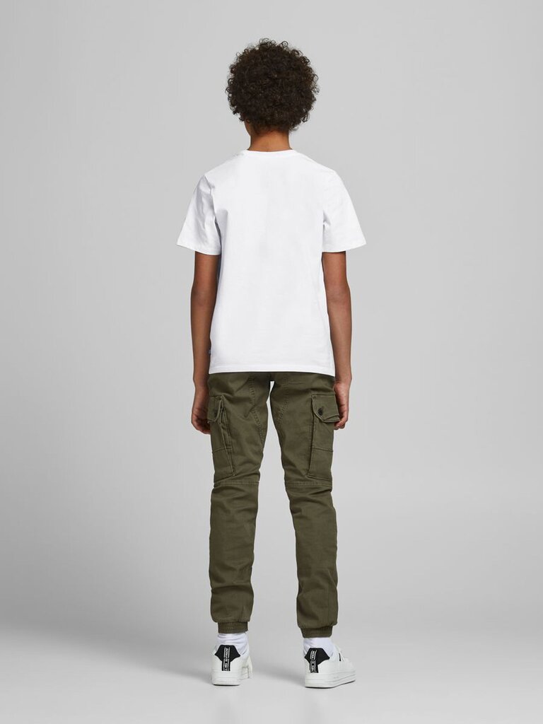 JACK & JONES lasten t-paita 12158433*02, valkoinen hinta ja tiedot | Poikien paidat | hobbyhall.fi