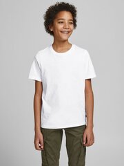 JACK & JONES lasten t-paita 12158433*02, valkoinen hinta ja tiedot | Jack&Jones Junior Muoti | hobbyhall.fi