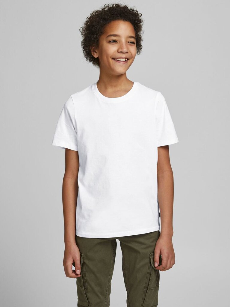 JACK & JONES lasten t-paita 12158433*02, valkoinen hinta ja tiedot | Poikien paidat | hobbyhall.fi