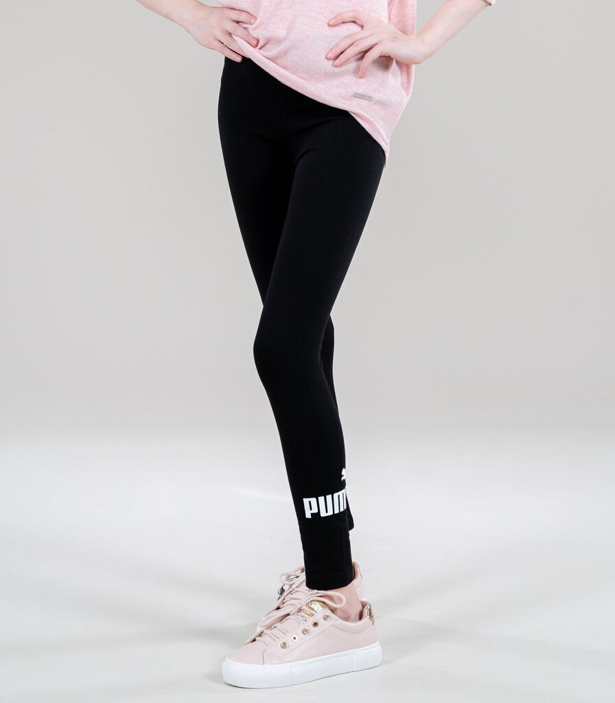 Puma lasten leggingsit 587035*01, musta hinta ja tiedot | Tyttöjen leggingsit ja housut | hobbyhall.fi