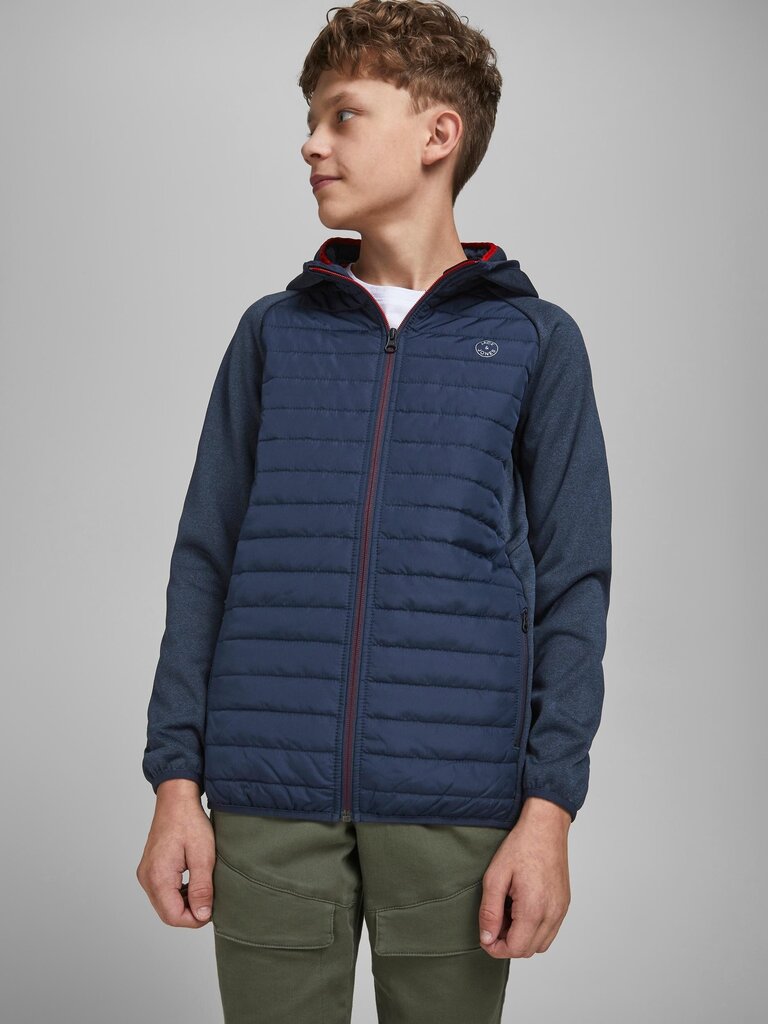 Jack & Jones lasten takki 12182303*02, tummansininen hinta ja tiedot | Poikien puserot, liivit ja jakut | hobbyhall.fi