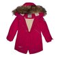 Huppa-parka tytöille luonnonturkisella Vivian1 200GR 12490120*00063, fuksia hinta ja tiedot | Tyttöjen takit | hobbyhall.fi