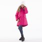 Huppa-parka tytöille luonnonturkisella Vivian1 200GR 12490120*00063, fuksia hinta ja tiedot | Tyttöjen takit | hobbyhall.fi