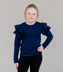 Lasten paita 211608 01, tummansininen hinta ja tiedot | Tyttöjen paidat | hobbyhall.fi