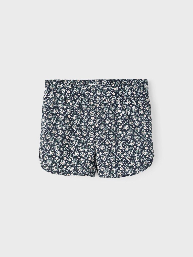 NAME IT SHORTS KIDS 13200473*01, tummansininen/valkoinen hinta ja tiedot | Tyttöjen shortsit | hobbyhall.fi