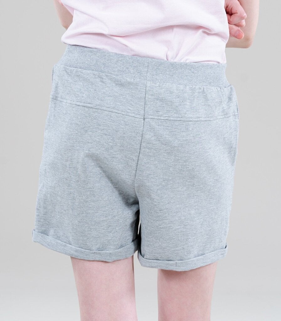 NAME IT SHORTS KIDS 13201013*01, vaalea harmaa hinta ja tiedot | Tyttöjen shortsit | hobbyhall.fi