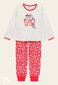 Boboli lasten pyjamat 62B504*8072, vaalea harmaa/punainen hinta ja tiedot | Tyttöjen kylpytakit ja pyjamat | hobbyhall.fi