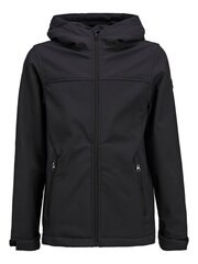 Jack & Jones lasten softshell-takki 12212844*01, musta hinta ja tiedot | Poikien puserot, liivit ja jakut | hobbyhall.fi