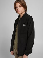 Jack & Jones lasten fleece 12222151*01, musta hinta ja tiedot | Poikien puserot, liivit ja jakut | hobbyhall.fi