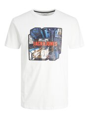 Jack & Jones lasten t-paita 12213328*02, valkoinen hinta ja tiedot | Jack&Jones Junior Muoti | hobbyhall.fi