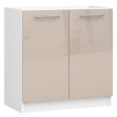 Keittiökaappi Akord Oliwia S80, beige/valkoinen hinta ja tiedot | Keittiön kaapit | hobbyhall.fi