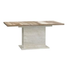 Jatkettava pöytä Duro DURT84, valkoinen/tammi hinta ja tiedot | Ruokapöydät | hobbyhall.fi